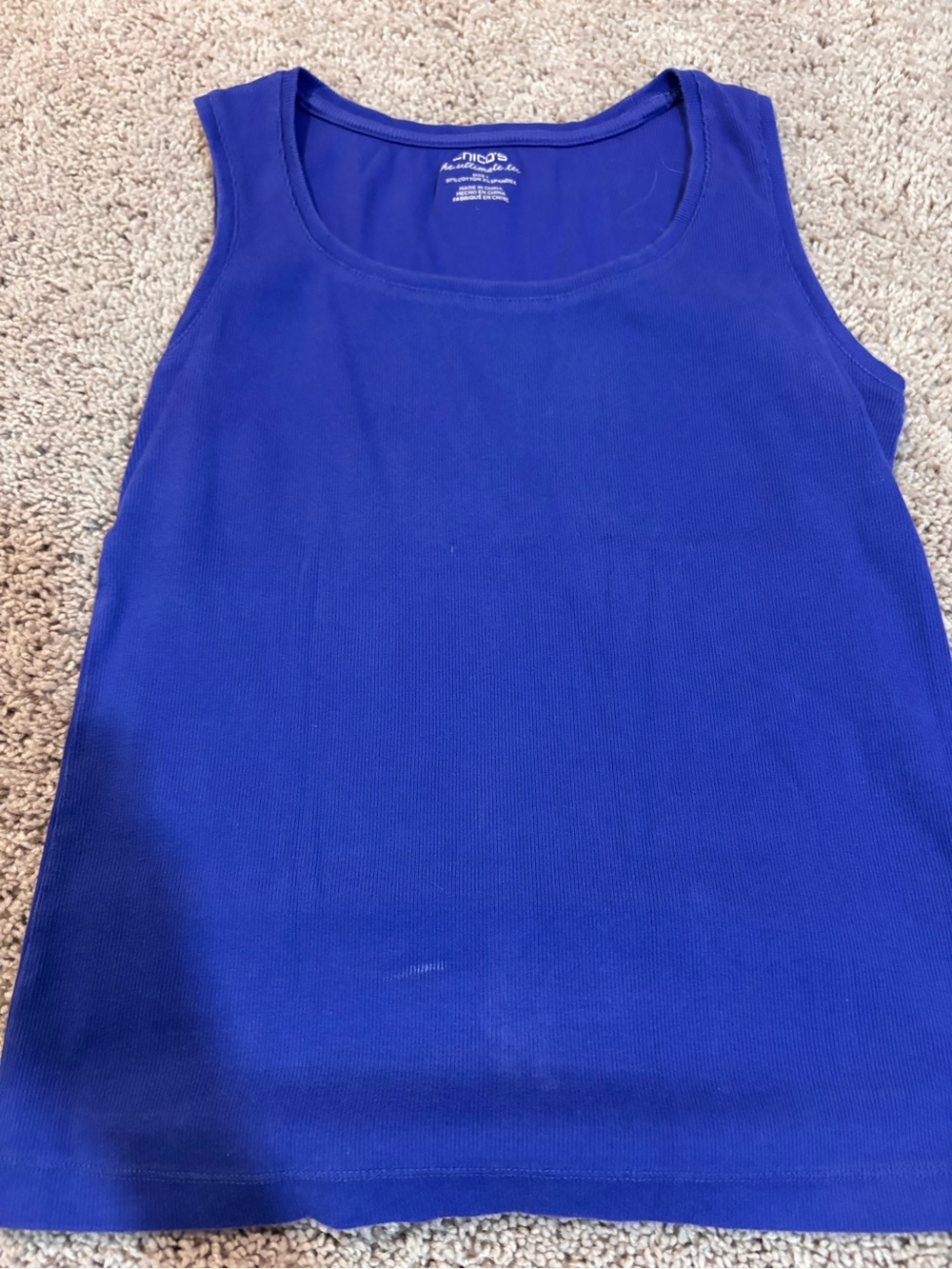 Chico's Royal Blue Scoop Neck Tank